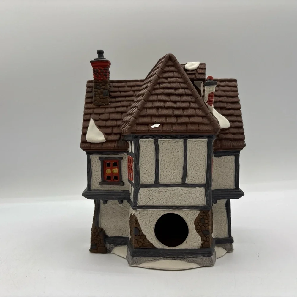 Department 56 1990 HVC Dickens‎ Village Series Tutbury Printer 5568-9 Vintage